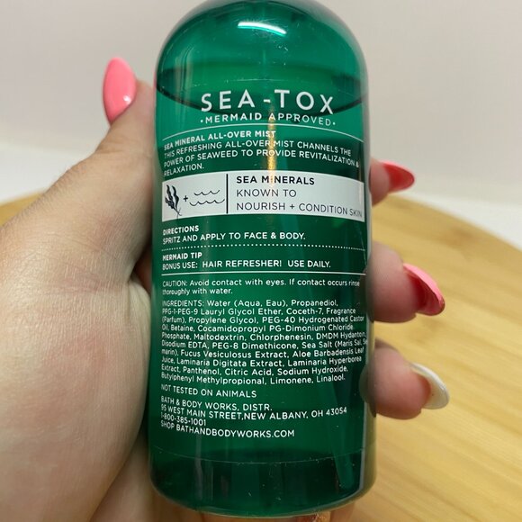 Bath & Body Works SEA-TOX Mermaid Approved Refresh Mineral All-Over Mist 5.3 oz - Picture 4 of 4